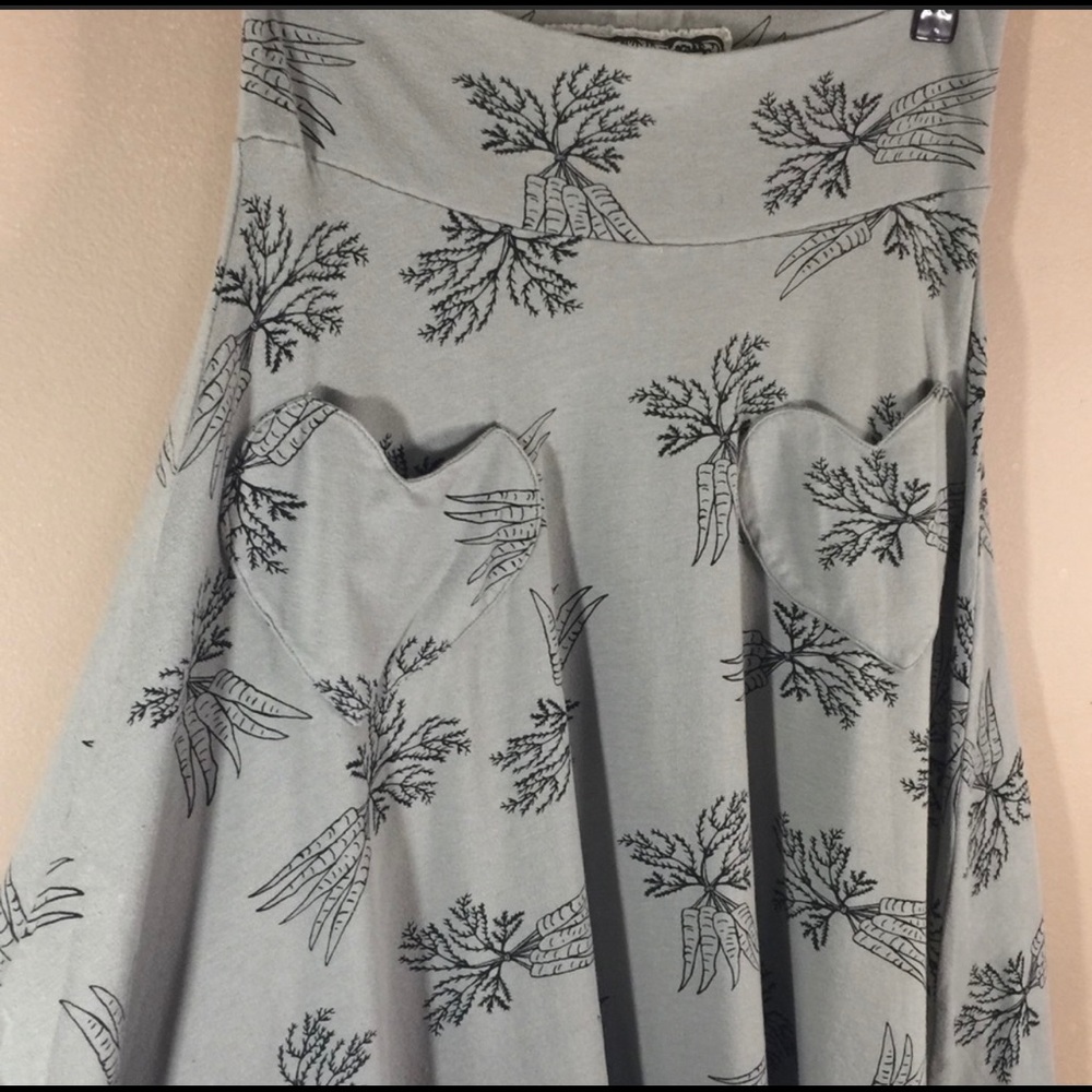 Effie’s Heart Midi Skirt Green Carrots SzM